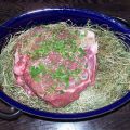 Lammkeule im Heubett...in 6 Stunden gegart