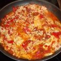 Fleisch-Tomaten-Paprika-Pfanne