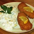 Muttis Kartoffelsalat mit Backfisch