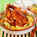 Gefülltes Hähnchen mit Kartoffeln, Zitrone und[...]