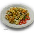 Geröstete Knödel mit Ei und Kürbiskernöl-Salat