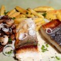 Gelbschwanzmakrele an Senfsauce mit Weißwein