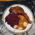 Entenkeulen mit Rotkohl