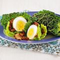 Wirsing-Eier-Rouladen mit Steinpilzen
