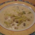 Käse-Lauch-Hackfleisch-Suppe