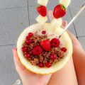 MELON BOWL FOR TODAY'S BREAKFAST