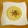 Maissuppe mit Croutons