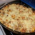 Gyrosauflauf mit Spätzle