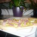 Flammkuchen Porree- Schinken