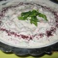 Raita mit gerösteten Auberginen