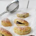 Quarktäschchen gefüllt mit Nuss-Nougat-Creme