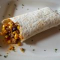 Wraps mit Hackfleisch, Mais und Bohnen