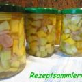 Gemüse:   ZUCCHINI süß-sauer + pikant eingelegt