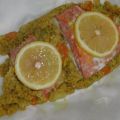 Fisch : Lachsfilet auf Couscous mit Spargel und[...]