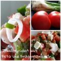 Tomatensalat mit Feta und Frühlingszwiebeln