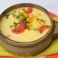 Maiscreme-Suppe mit Polenta