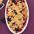 Birnen-Brombeer-Crumble