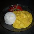 Putencurry mit Ananas und Kokosmilch