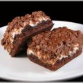 Erdnussbutter Marshmallow Knusper Brownies