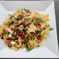 Pasta mit Paprika und Pilzen