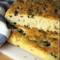 Focaccia mit Oliven