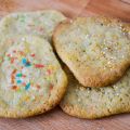 White Chocolate Sprinkle Cookies