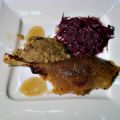 Martins-Gans mit Semmelfüllung und Rotkohl