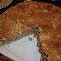 Gedeckter Birnen-Nuss-Kuchen