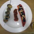 Gefüllte Paprika und Drillings-Kartoffelspieße[...]