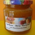 Aprikosen - Birnen Marmelade mit Mandelkrokant