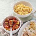 Tomaten-Hähnchen-Ragout mit Spiralnudeln