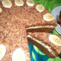 Torten: Kaffeekuchen mit Bananensahne