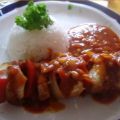 Schweinefiletschaschlik mit Reis und[...]