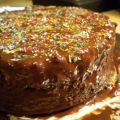 Kuchen: Grießtorte mit Kirsch-Nuss-Schoko-Boden