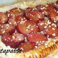 Pflaumen auf Marzipan Blätterteig