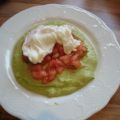 *Vorspeise - Pochierte Eier auf Avocadocreme