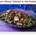 Fleisch: Pikantes Schnitzel mit Asia-Gemüse
