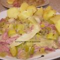 Porree mit Eisbein und Kartoffeln