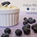 Kokosmilchreis mit Heidelbeeren