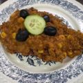Chili mit schwarzen Oliven, Mais und roten[...]