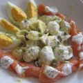 Nudel -Lachs -Salat