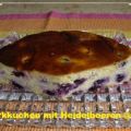 Quarkkuchen mit Heidelbeeren
