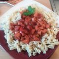 Fusilli mit Fleischwurstsosse