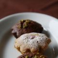 Mini biscuit cake avec muscat et framboises