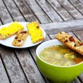 Gemüsesuppe mit Knoblauch-Fenchel Focaccia