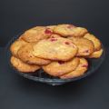 Soft White Chocolate Strawberry Cookies