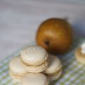 Walnuss Macarons mit Birne und Frischkäse