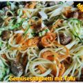 ~ Hauptgericht ~ Gemüsespaghetti mit Tofu