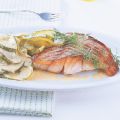 Seelachsfilet mit Senfgurken