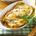 Grüne Lasagne mit Käse